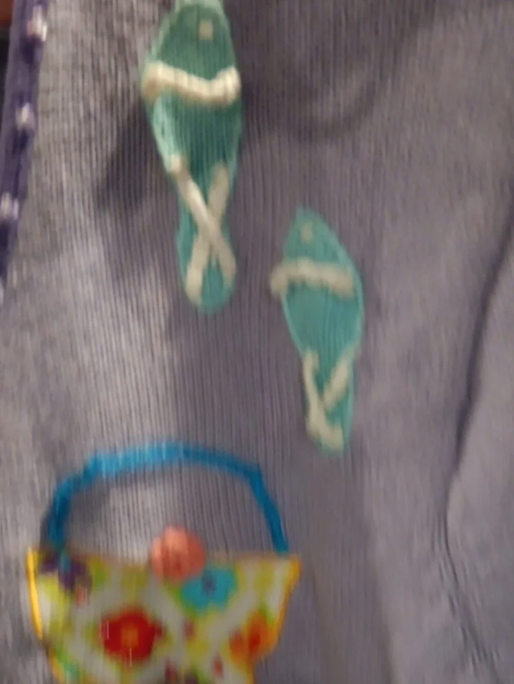 Storybook Knits Lavender Zip-Front Cardigan with Colorful Appliqués